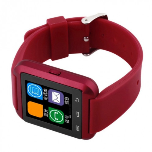 Montre-bracelet intelligente multifonction portable Bluetooth V3.0 + EDR (rouge) SH601C467-020