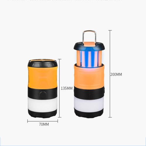 Lampe de camping Lampe de camping de lampe de camping lampe de camping lampe de moustique de moustiquaire (orange) SH901A1761-07