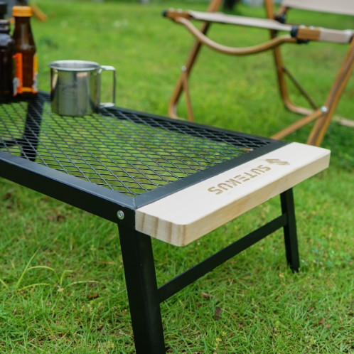 CLS en plein air pliant maille table camping table pliante table portable barbecue rack voiture camping-car (noir) SH001A1004-07