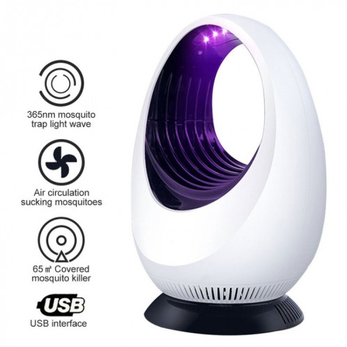 168 LED Photocatalyseur Mosquito Killer lampe de moustiquaire Mosquito Lampe d'attraction (Blanc) SH101A1642-07