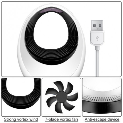 168 LED Photocatalyseur Mosquito Killer lampe de moustiquaire Mosquito Lampe d'attraction (Blanc) SH101A1642-07