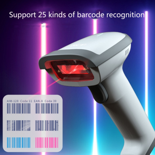 Deli 14880S Scanner de code à barres de marchandises Supermarket Scanner câblé express (Noir) SH401B1208-07