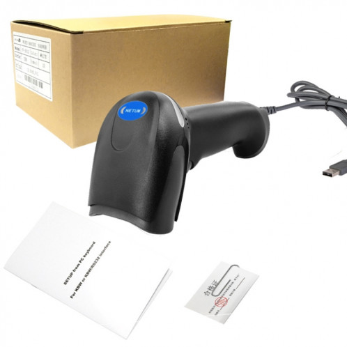 NETUM F5 Scanner de code à barres antidérapant et anti-vibration, modèle: laser sans fil SN6402615-06