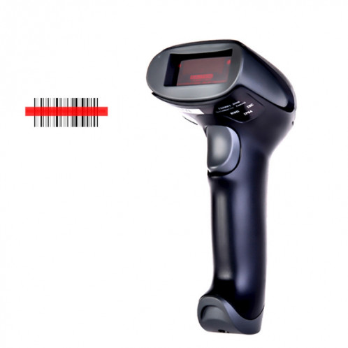 NETUM F5 Scanner de code à barres antidérapant et anti-vibration, modèle: feu rouge câblé SN64031876-06