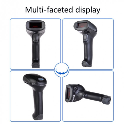NETUM F5 Scanner de code à barres antidérapant et anti-vibration, modèle: feu rouge sans fil SN64041341-06