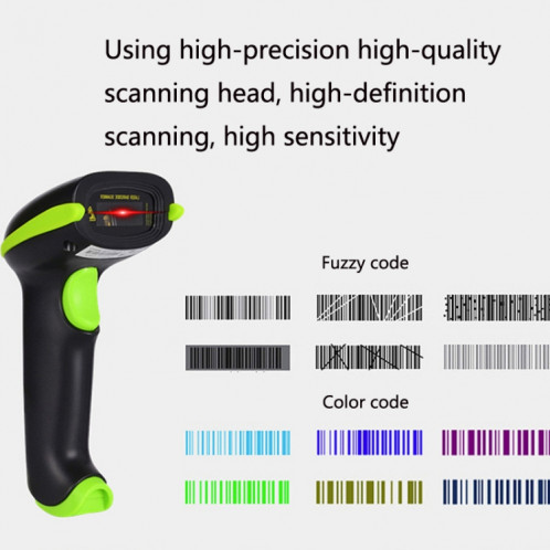 Scanner sans fil laser Scanner Bluetooth Scanner Supermarket Express Scanner, Modèle: 5100 (433m) Uni-Dimensionnel sans fil SH72021717-07