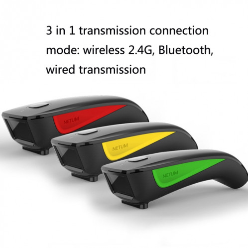 Scanner de codes à barres portable sans fil Bluetooth NETUM Scanner de codes à barres express pour entrepôt, modèle: C990 bidimensionnel SH7402732-07