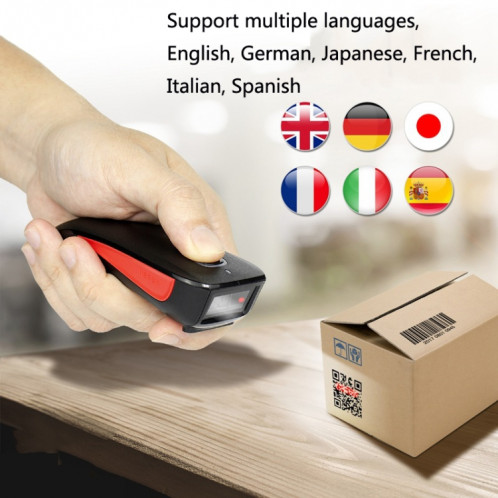 Scanner de codes à barres portable sans fil Bluetooth NETUM Scanner de codes à barres express pour entrepôt, modèle: C990 bidimensionnel SH7402732-07