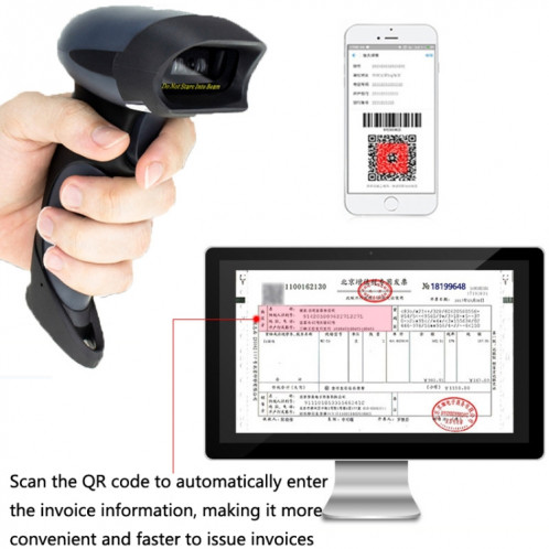 NETUM Supermarket Express Scanner de code QR Code, Spécifications: Sans fil SN9702353-06
