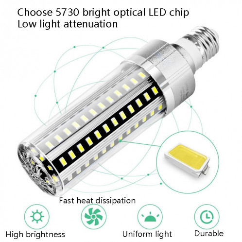 5730 LED Lampe de maïs Atelier d'entrepôt d'usine Atelier d'éclairage intérieur Économie d'énergie Ampoule de maïs, puissance: 25W (E27 3000K (blanc chaud)) SH301B1384-07