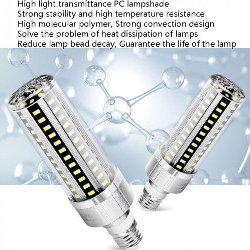 5730 LED Lampe de maïs Atelier de l'usine d'usine Atelier d'éclairage intérieur Économie d'énergie Ampoule de maïs, Puissance: 25W (E27 6500K (Blanc)) SH301A815-07