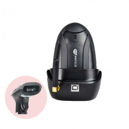 NETUM H3 Scanner de codes à barres sans fil Scanner de supermarché Rouge Scanner de caissier avec chargeur, spécification: unidimensionnel SN61011046-07