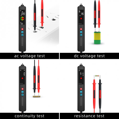 Thermomètre infrarouge à stylo à enclos électrique Bsize X2 à trois modes à trois modes avec éclairage de la lampe de poche SB95851932-07