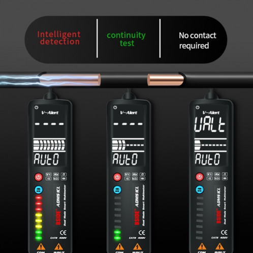 BIDE DUAL-MODE SMART SMART AFFICHAGE PEN MULTIMETITER PEN DE TENSION DE TENSION PORTABLE SPÉCIFICATION: ADMS1 SB9101185-07