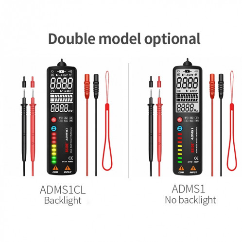 BIDE DUAL-MODE SMART SMART AFFICHAGE PEN MULTIMETTE PENSION PORTATEUR PORTATEUR PORTATEUR SPÉCIFICATION: ADMS1CL SB9102873-07