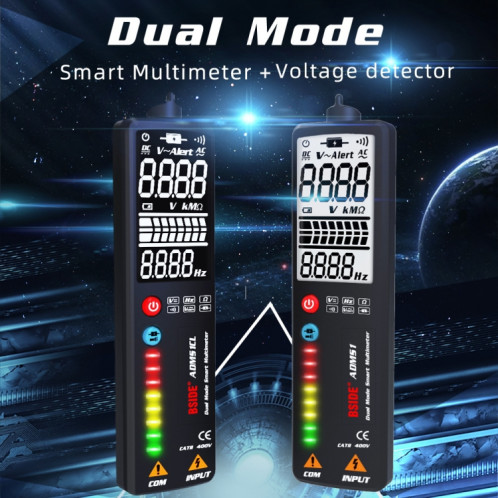 BIDE DUAL-MODE SMART SMART AFFICHAGE PEN MULTIMETTE PENSION PORTATEUR PORTATEUR PORTATEUR SPÉCIFICATION: ADMS1CL SB9102873-07