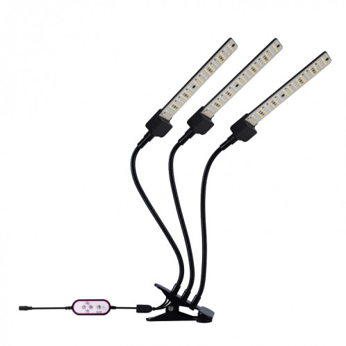 CLIPD LED PLANTE CLIGHT CLIGHT TIMINE COMMISSION REMPLIÈRE COMPLET SPECTRALE FLEUVE LUMIÈRE SERVIES HYDROPONIQUE PLANIFICATION LA LUMIÈRE DE DIMISSIONS, SPÉCIFICATIONS: TROIS HEAD UK Bouchon SH9908845-07