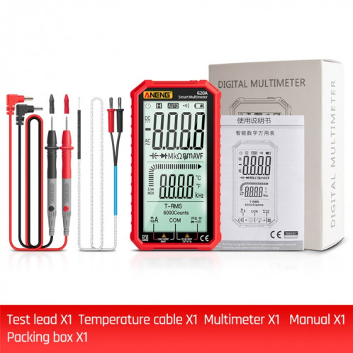 Aneng 620A Multimètre numérique Smart Smart Smart (Noir) SA201A1244-07