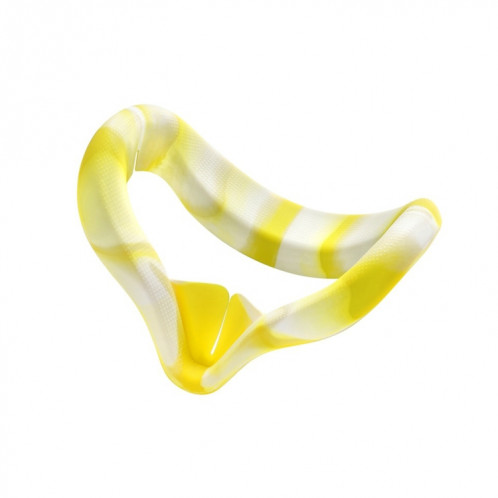 VR Silicone Eye Cover Cover anti-sueur et décontamination couleur VR lunettes de protection pour Oculus Quête 2 (Jaune blanc) SH401C439-05