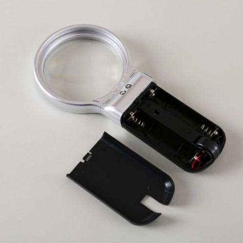 TH7006 Miroir à loupe pliante multifonctions avec lampe LED maintien du support à double usage Réparation de lecture Acrylique 3 fois Loupe SH2634826-05