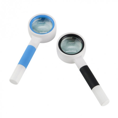 3 PCS Loupe de lecture à la main Loupe de verre Lentille de verre Poignée anti-dérapée Vieux-Homme Lecture de la réparation Loupe Loupe, Spécifications: 37mm 16 fois (Blanc Blanc) SH31011044-06