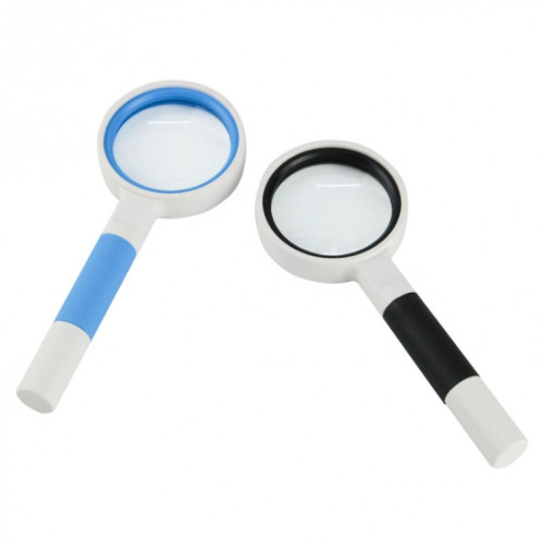 3 PCS Loupe à la main Loupe à main Loupe de verre Poignée anti-dérapante Vieux Homme Lecture de la réparation Loupe Loupe, Spécifications: 50mm 7 fois (Blanc Blanc) SH31031221-06