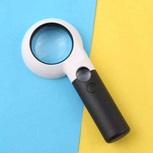 CH55-8L Tenuée à la main avec Loupe à LED Loupe double lentille 7 fois / 20 fois Loupe portable SH5458777-06