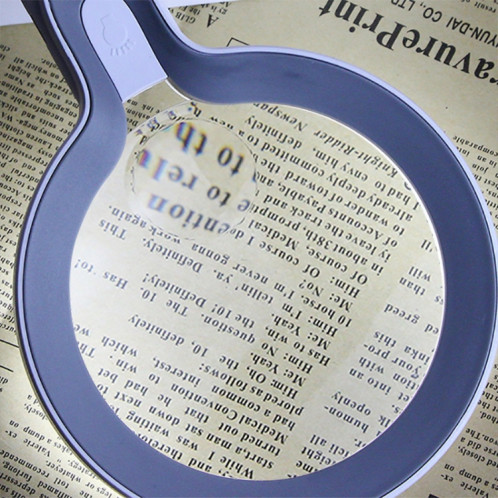 XT-8013 avec 29 lumières LED 3 Loupe de commutateur tactile gélifiante 2 fois / 13 fois en loupe à main (blanc + gris) SH801A935-07