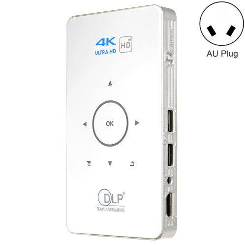 Projecteur Smart DLP Smart DLP C6 2G + 16G Mini Projecteur sans fil, Plug UA (Blanc) SH80081929-07