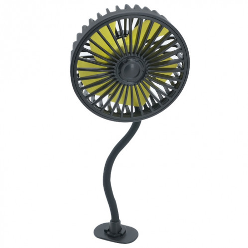 Ventilateur de flexible de tuyau de silicone F408 Réglage multi-angle USB (Noir) SH401A245-06
