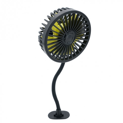 Ventilateur de flexible de tuyau de silicone F408 Réglage multi-angle USB (Noir) SH401A245-06
