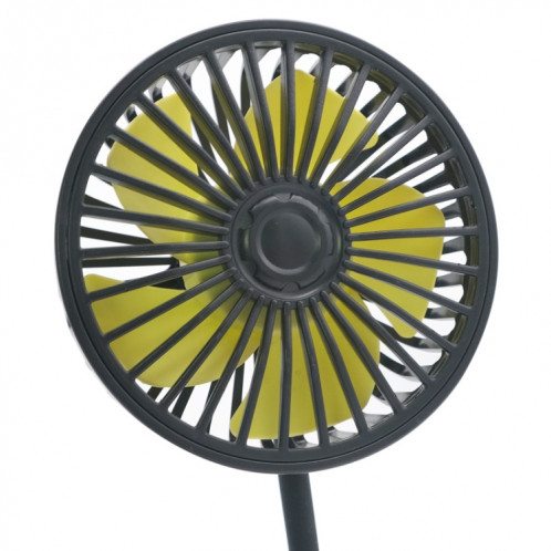 Ventilateur de flexible de tuyau de silicone F408 Réglage multi-angle USB (Noir) SH401A245-06