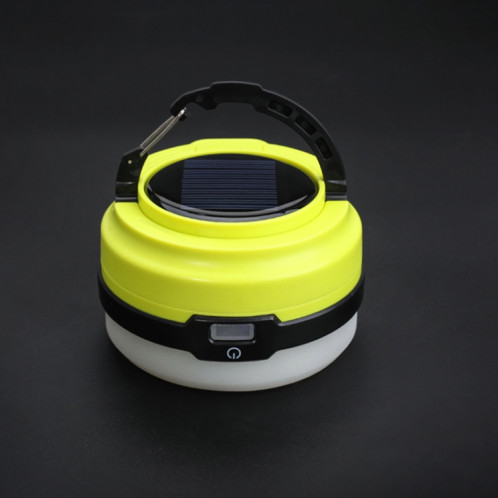 GOOFY DT-7107A EXTÉRIEUR SOLAR USB Rechargeable Camping Light Portable Tente de tente à LED rétractable (Vert) SG501A1246-06