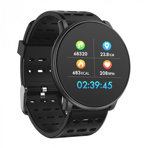 Montre intelligente Q88 IP68 étanche pour hommes Sports Smartwatch Android Montre Bluetooth Support de la fréquence cardiaque / rappel d'appel / podomètre / surveillance du sommeil / traqueur (noir gris) SH301B1871-022