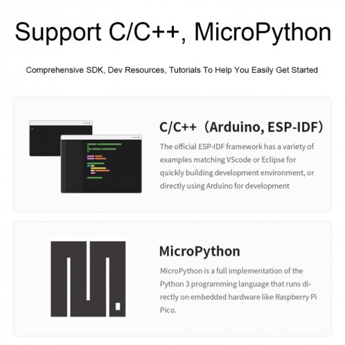 Waveshare ESP32-S3 Mini carte de développement, basée sur le processeur double cœur ESP32-S3FH4R2 sans en-tête SW41011545-09