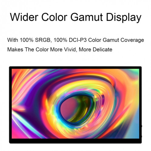 Interface d'affichage Waveshare 13,3 pouces 2K 2560 × 1440 HDMI / Type-C Écran tactile AMOLED () SW701B288-020