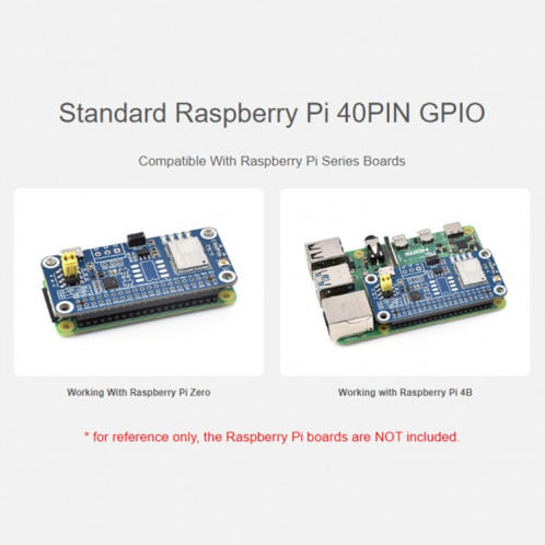 Waveshare pour Raspberry Pi LC29H série module GPS de positionnement double bande L1 + L5, spécification: (DA) GPS/RTK HAT SW94031837-017