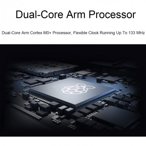Carte de développement de processeur double cœur Waveshare 24594 5 × 5 RVB LED Matrix RP2040 SW5335733-09