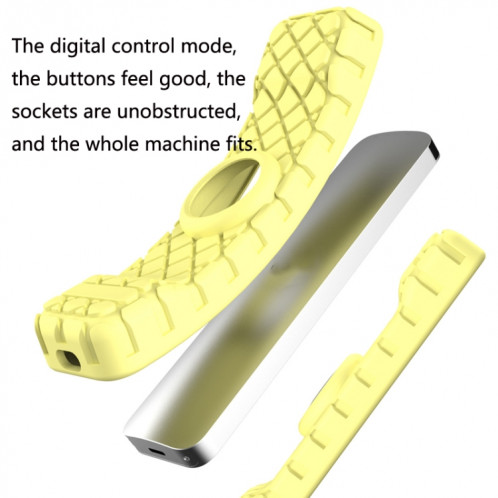 2 PCS Télécommande Couverture de protection tout compris, modèle applicable: pour Apple TV 4K (Jaune) SH001F1299-07