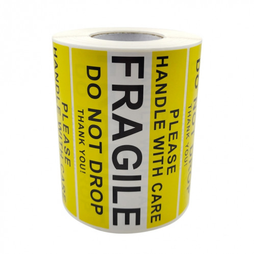 Poignée avec soin étiquette d'avertissement fragile, taille: 2.5x4 pouce (A-249) SH001A1789-05