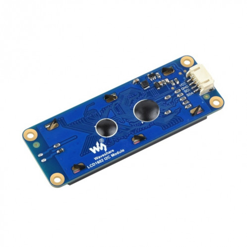 Waveshare 23991 LCD1602 Module I2C, Blanc avec Fond Bleu, 16x2 Caractères, 3.3V/5V SW7557920-06