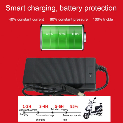 84W 42V / 2A Chargeur de dissipation thermique de contrôle de température intelligent pour véhicule électrique, Style: Tête à 3 cœurs () SH902B1686-07