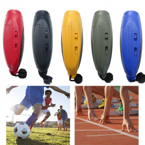 Fryxinte XT-7DS3 Sifflet électronique réglable pour arbitre sportif à haut décibel Sifflet d'entraînement de sauvetage d'urgence (Bleu) SF701E1283-08