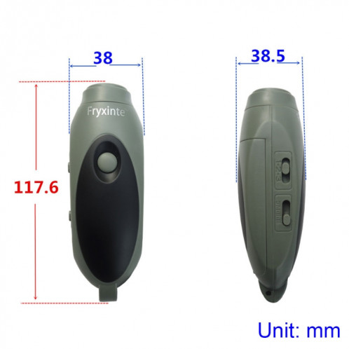 Fryxinte XT-7DS3 Sifflet électronique réglable pour arbitre sportif à haut décibel Sifflet d'entraînement de sauvetage d'urgence (Bleu) SF701E1283-08