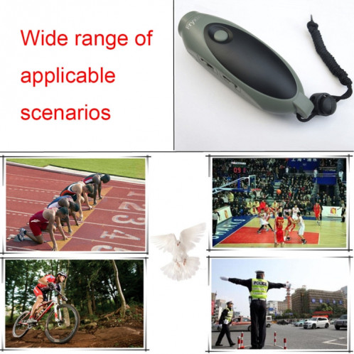 Fryxinte XT-7DS3 Sifflet électronique réglable pour arbitre sportif à haut décibel Sifflet d'entraînement de sauvetage d'urgence (Bleu) SF701E1283-08