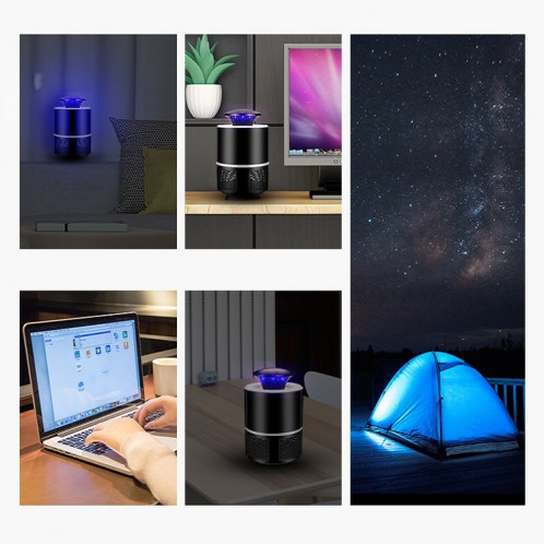 Ménage Mute Intervalation Photocatalyseur USB Mosquito Physique Killer 365-Blanc (tête de charge USB +) SH403B234-07