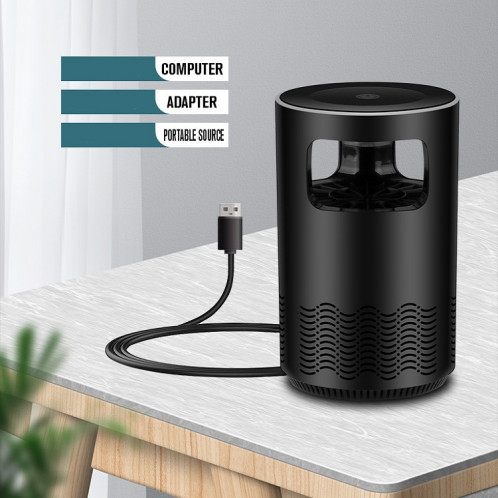 Maison Mute Mute Inhalation Photocatalyseur USB Mosquito Physique Petit Q-Noir (USB Direct) SH405A1240-07