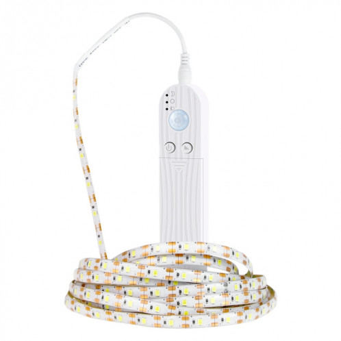 0.5m LED Battery Boîte Bande lumineuse Intelligent Induction Diming Soft Light Strip Électrombouille Étanche Étanche Cabinet Ruban de lumière (2700K (Blanc chaud))) SH501A1808-07