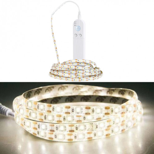Bande de batterie de 0.5m Bande lumineuse Intelligente Induction Intelligent Induction Dégamentrée Écosse Lumineuse Émouteuse Étanche Étanche Ruban de lumière (6500K (Blanc froid)) SH501B1974-07