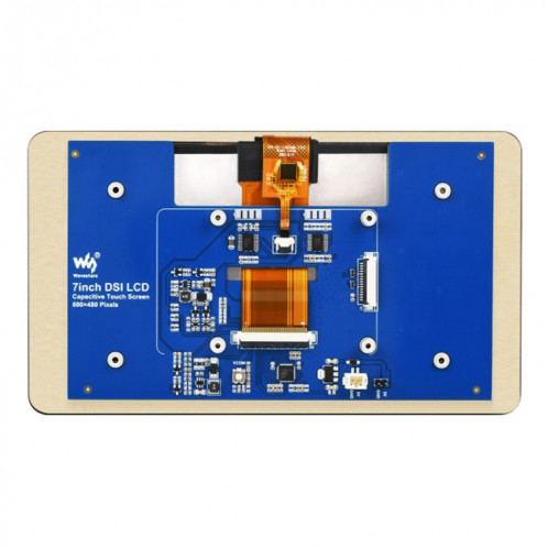 Écran tactile capacitif Waveshare 7 pouces 800 × 480 IPS, interface DSI, contact 5 points sans étui SW9501292-018